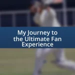 My Journey to the Ultimate Fan Experience