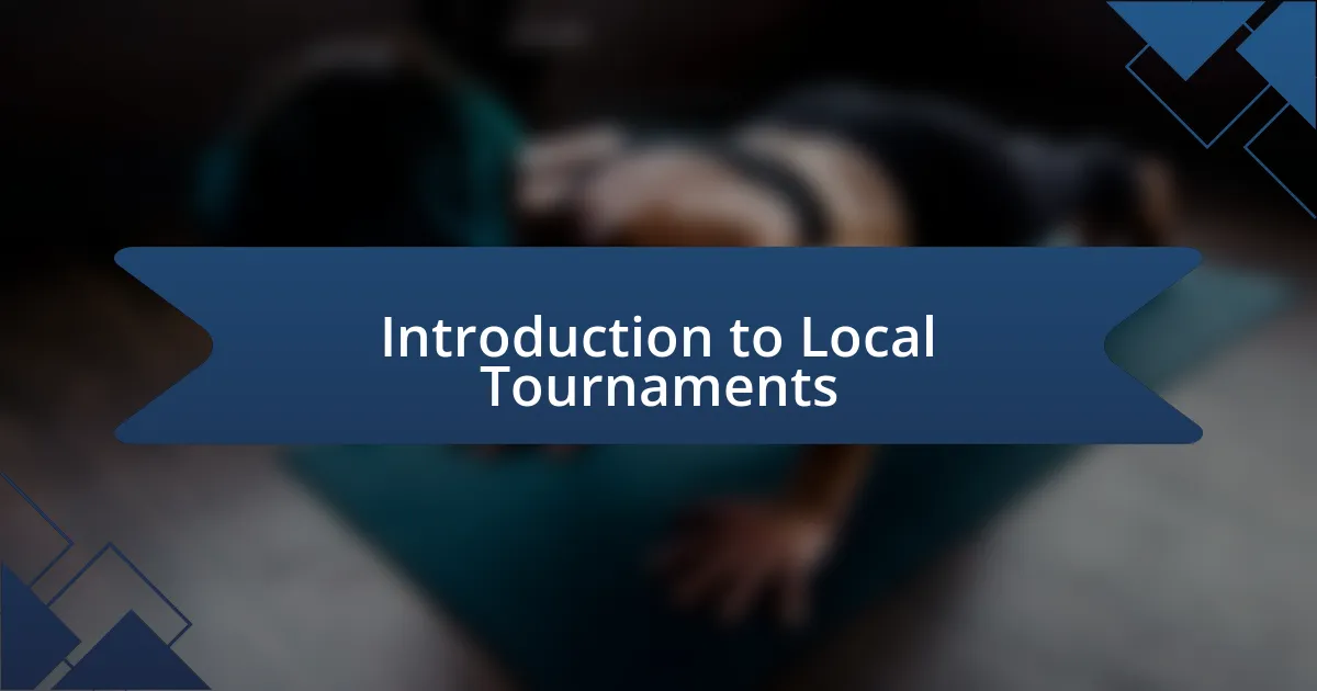 Introduction to Local Tournaments